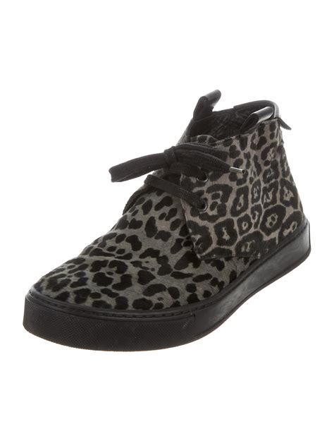 yves saint laurent leopard sneakers